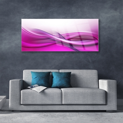 Plexiglas® Wall Art Abstract art pink white grey