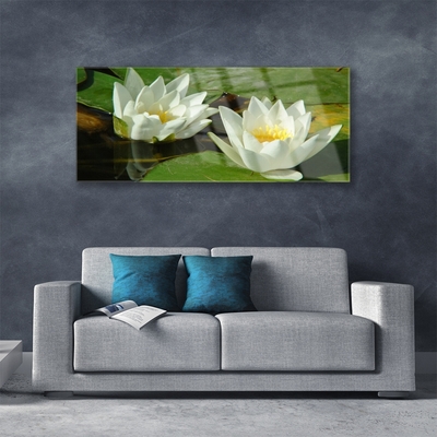 Plexiglas® Wall Art Flowers floral yellow white