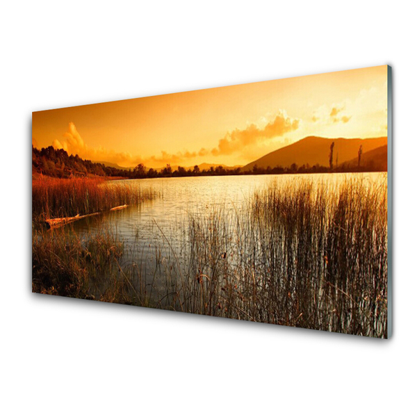 Plexiglas® Wall Art Sea landscape blue yellow