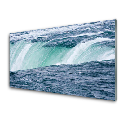 Plexiglas® Wall Art Waterfall nature blue