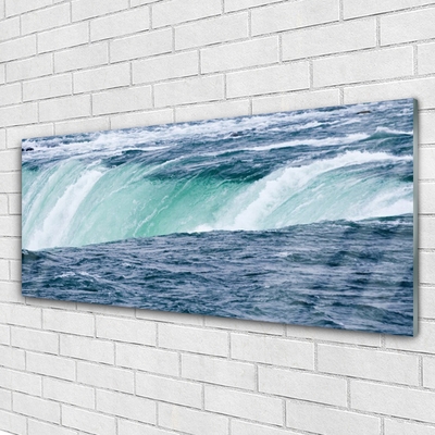 Plexiglas® Wall Art Waterfall nature blue