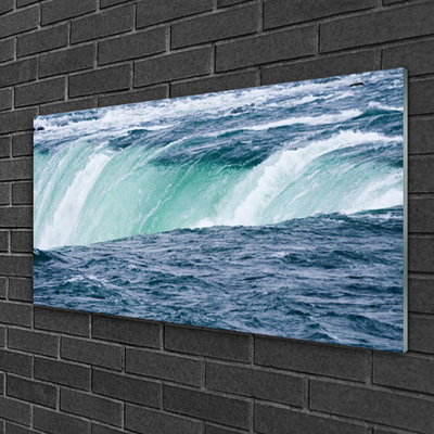Plexiglas® Wall Art Waterfall nature blue
