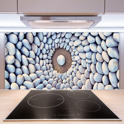 Kitchen Splashback Stones art grey