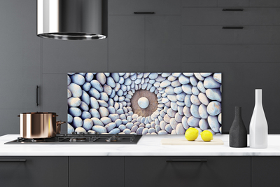 Kitchen Splashback Stones art grey