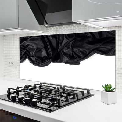 Kitchen Splashback Cashmere art black white