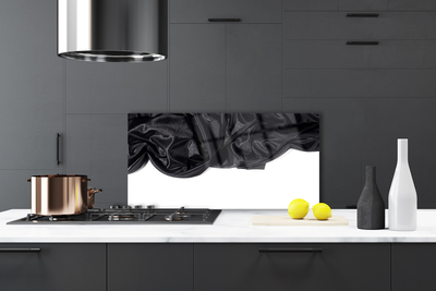 Kitchen Splashback Cashmere art black white