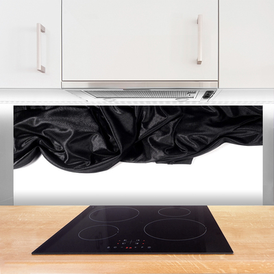 Kitchen Splashback Cashmere art black white