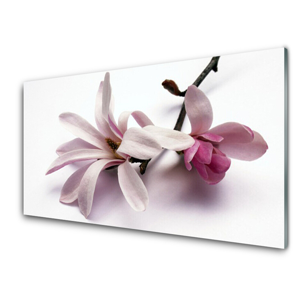 Kitchen Splashback Flower floral white