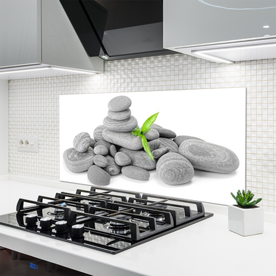 Kitchen Splashback Stones art grey