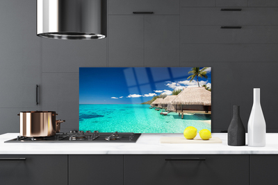 Kitchen Splashback Sea landscape blue