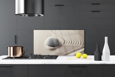 Kitchen Splashback Sandstones art brown grey