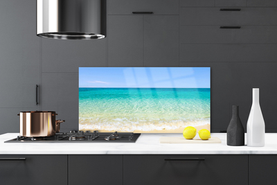 Kitchen Splashback Sea landscape blue