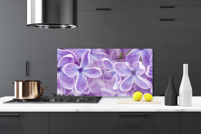 Kitchen Splashback Flowers floral pink