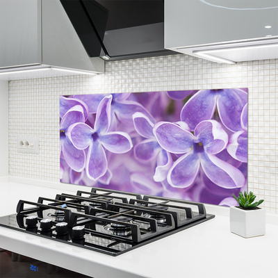 Kitchen Splashback Flowers floral pink