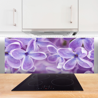 Kitchen Splashback Flowers floral pink