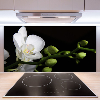 Kitchen Splashback Flower floral white