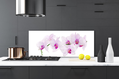 Kitchen Splashback Flowers floral pink