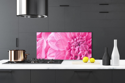 Kitchen Splashback Flowers floral pink