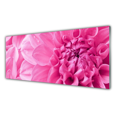 Kitchen Splashback Flowers floral pink