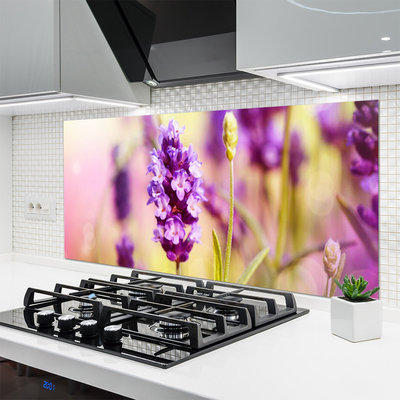 Kitchen Splashback Flowers floral pink