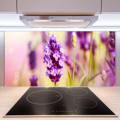 Kitchen Splashback Flowers floral pink