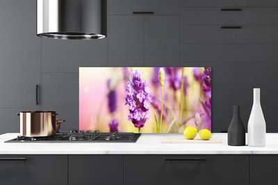 Kitchen Splashback Flowers floral pink