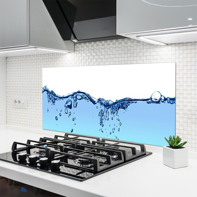 Kitchen Splashback Water art blue