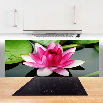 Kitchen Splashback Flower floral red white