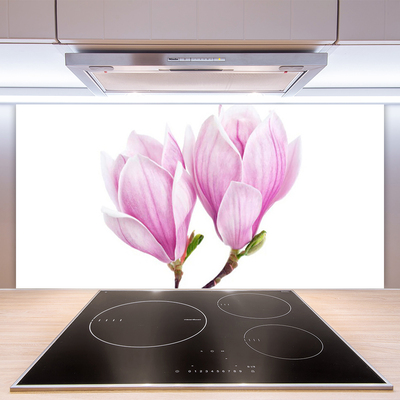 Kitchen Splashback Flower floral pink