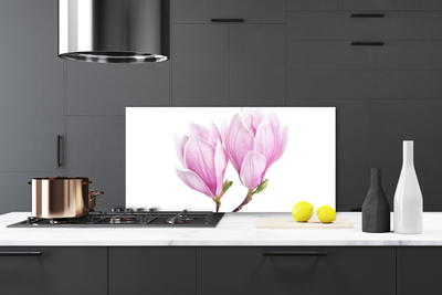 Kitchen Splashback Flower floral pink