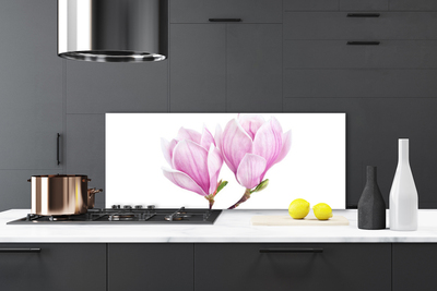 Kitchen Splashback Flower floral pink