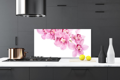 Kitchen Splashback Flowers floral pink