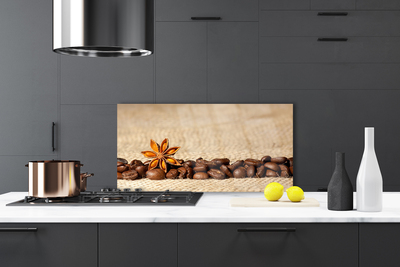 Kitchen Splashback Coffee beans kitchen brown