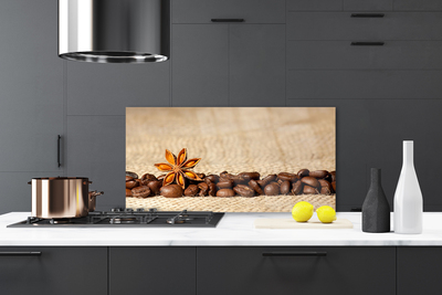 Kitchen Splashback Coffee beans kitchen brown