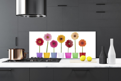 Kitchen Splashback Flowers floral multi