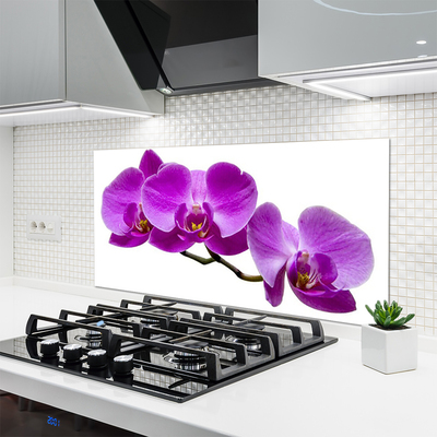 Kitchen Splashback Flowers floral pink