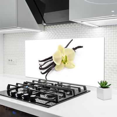 Kitchen Splashback Flower floral green