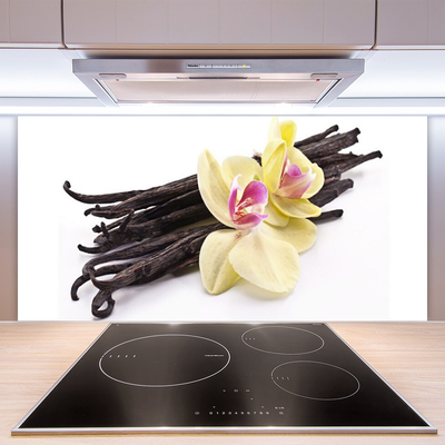 Kitchen Splashback Flowers floral green