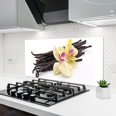 Kitchen Splashback Flowers floral green