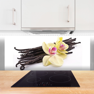 Kitchen Splashback Flowers floral green