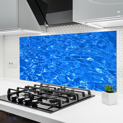 Kitchen Splashback Water art blue