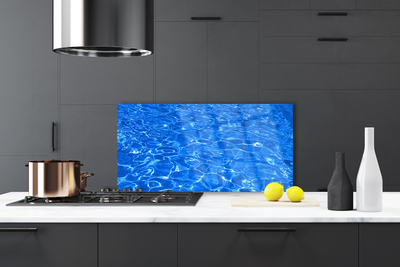 Kitchen Splashback Water art blue