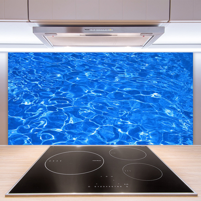 Kitchen Splashback Water art blue