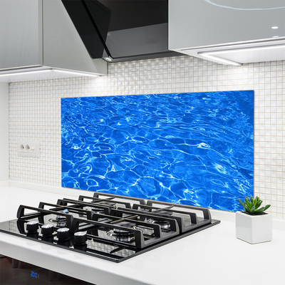 Kitchen Splashback Water art blue