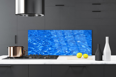 Kitchen Splashback Water art blue