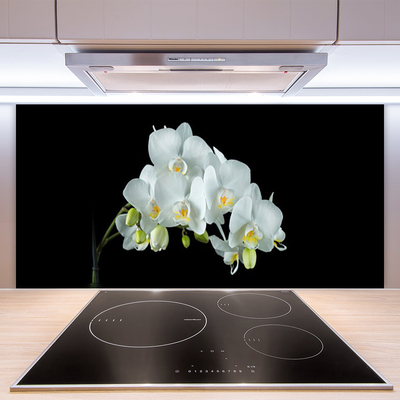 Kitchen Splashback Flowers floral white