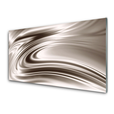 Kitchen Splashback Abstract art grey brown