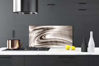 Kitchen Splashback Abstract art grey brown