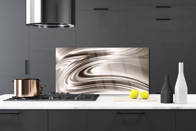 Kitchen Splashback Abstract art grey brown