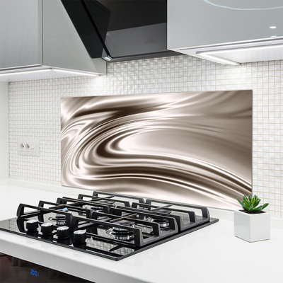 Kitchen Splashback Abstract art grey brown